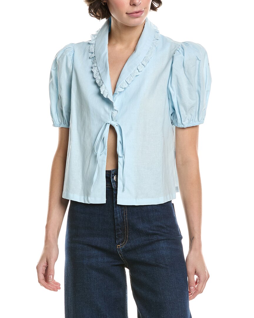 MEIVEN Топ из льняной смеси, синий
MEIVEN Топ из льняной смеси, синий