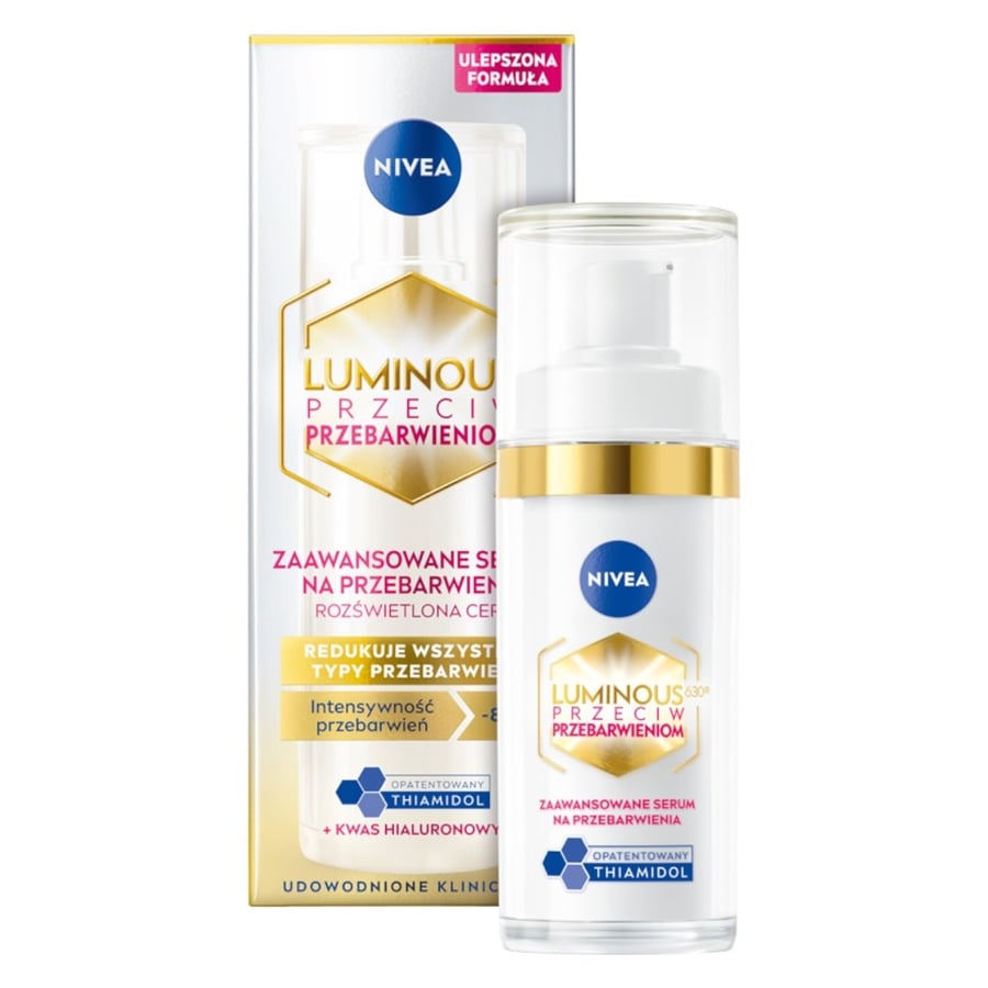 Nivea Luminous630 усовершенствованная сыворотка от пигментных пятен 30 мл
Nivea Luminous630 усовершенствованная сыворотка от пигментных пятен 30 мл