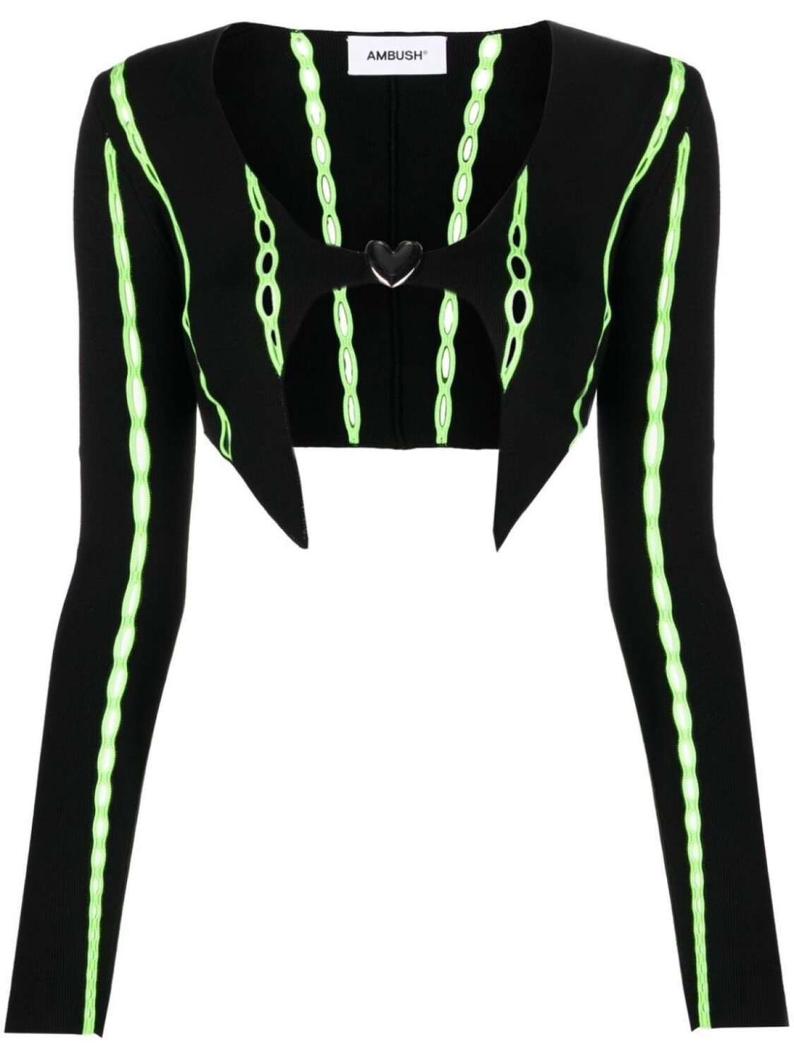 AMBUSH укороченный кардиган с контрастной отделкой, черный
AMBUSH укороченный кардиган с контрастной отделкой, черный