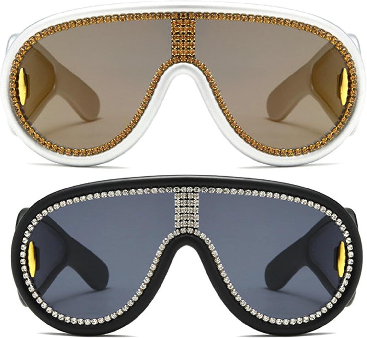 Солнцезащитные очки в стиле Y2K с обтекаемой формой для женщин и мужчин, солнцезащитные очки-щитки с плоской верхней частью, футуристические безрамочные солнцезащитные очки с градиентными линзами helena, Black+tea
Солнцезащитные очки в стиле Y2K с обтекаемой формой для женщин и мужчин, солнцезащитные очки-щитки с плоской верхней частью, футуристические безрамочные солнцезащитные очки с градиентными линзами helena, Black+tea