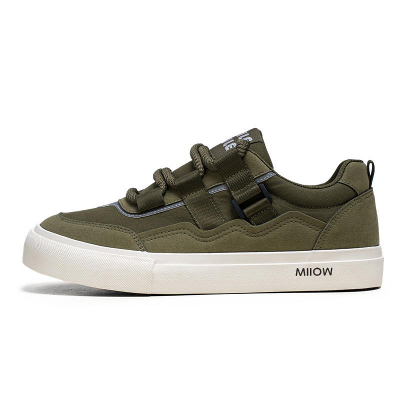 MIIOW Армейские зеленые мужские противоскользящие износостойкие низкие скейтерские кроссовки, цвет Army Green
MIIOW Армейские зеленые мужские противоскользящие износостойкие низкие скейтерские кроссовки, цвет Army Green