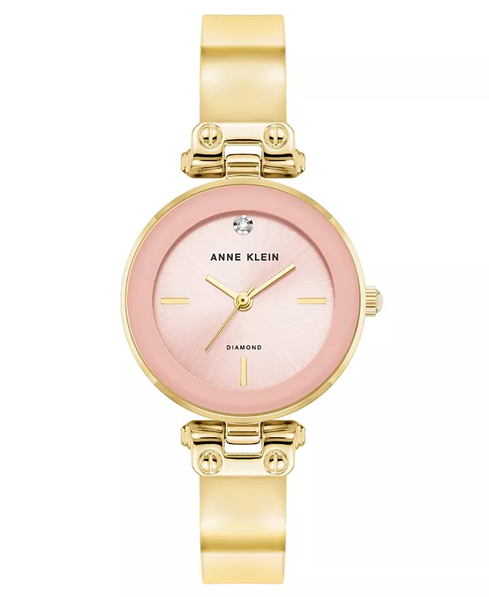 Женские кварцевые круглые браслетные часы розового и золотистого оттенков из металлического сплава, 28мм Anne Klein
Женские кварцевые круглые браслетные часы розового и золотистого оттенков из металлического сплава, 28мм Anne Klein