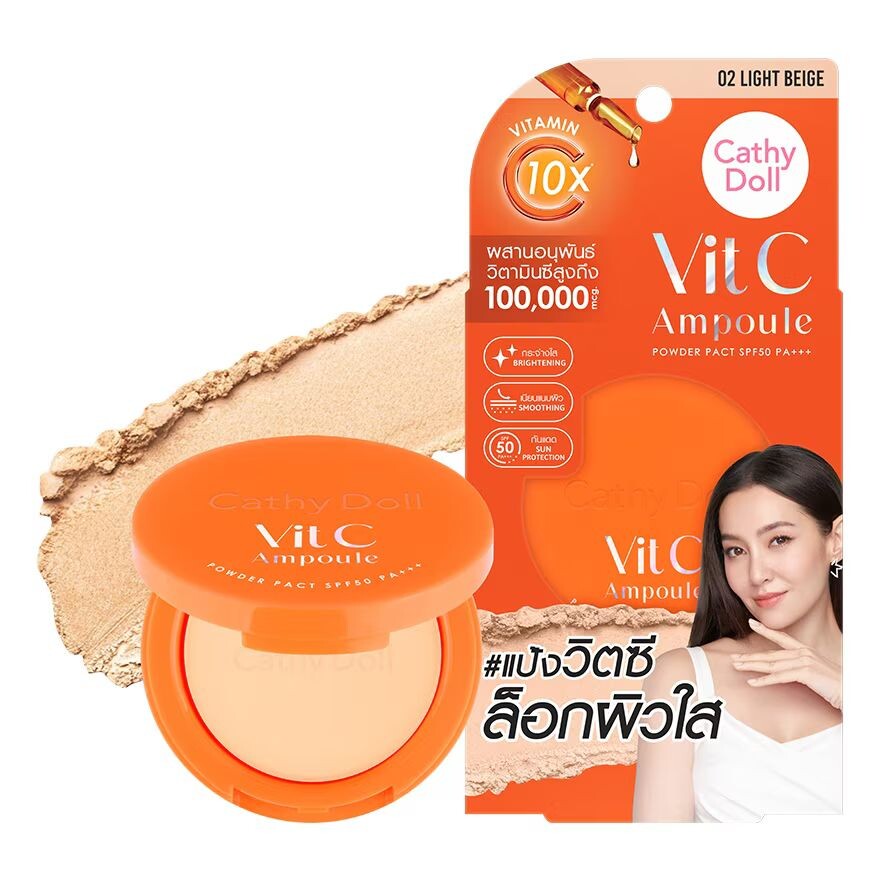 Cathy Doll Vit C Ampoule Powder Pact SPF50 PA+++ 6г. 02 Светло-бежевый, Light Beige
Cathy Doll Vit C Ampoule Powder Pact SPF50 PA+++ 6г. 02 Светло-бежевый, Light Beige