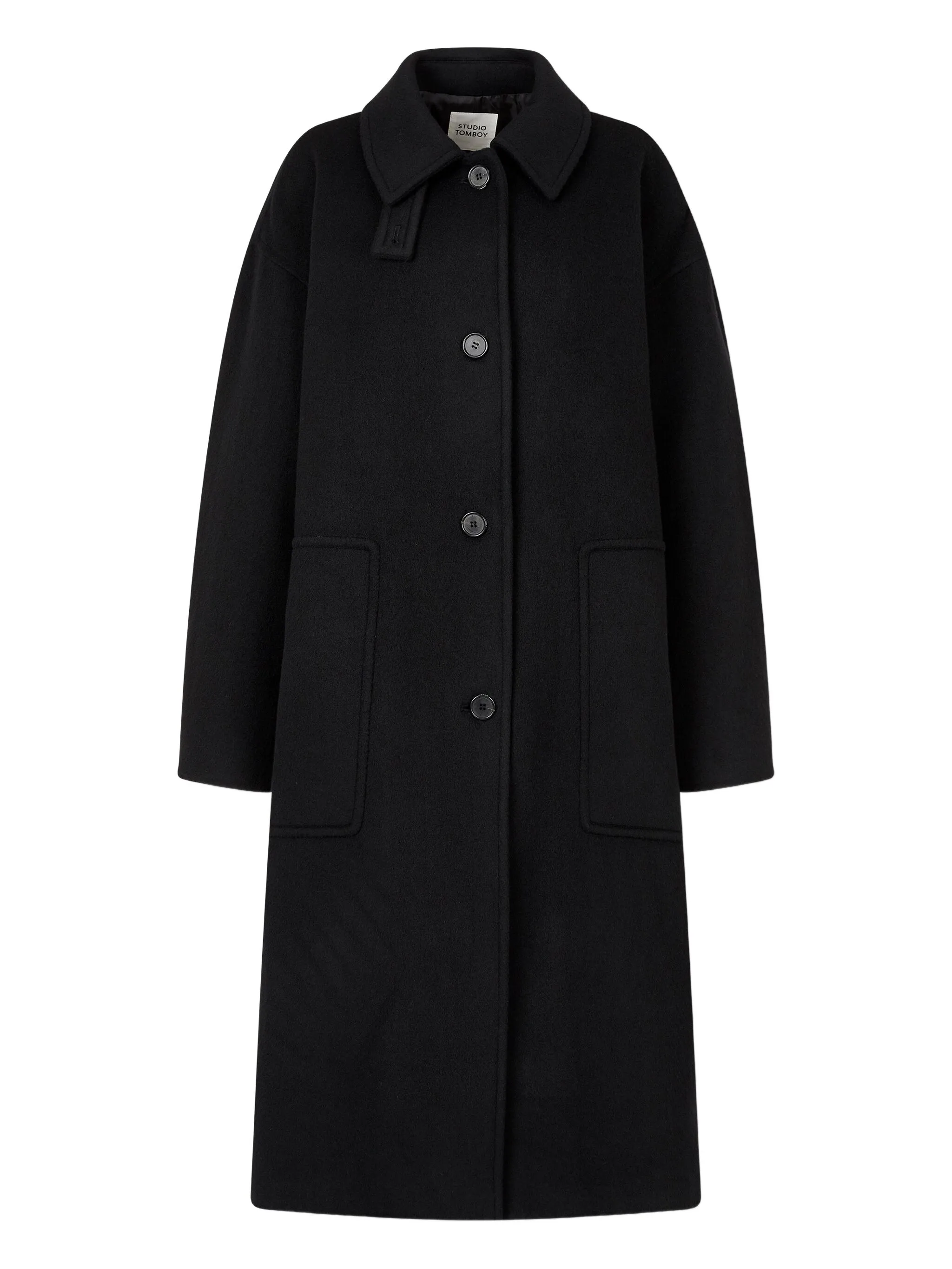 Однобортное пальто Studio Tomboy, черный
Однобортное пальто Studio Tomboy, черный