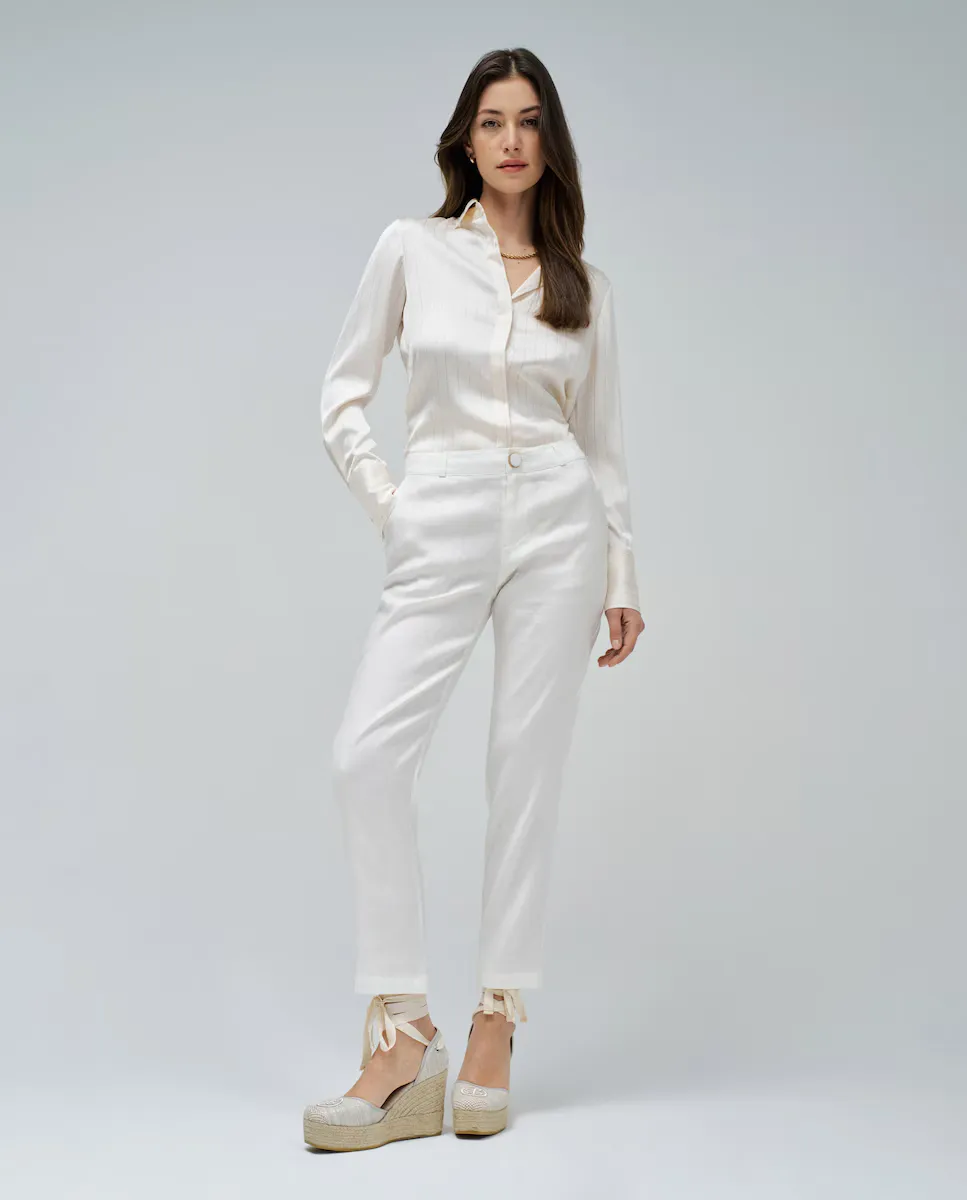 Женские льняные брюки-чинос Salsa Jeans, белый
Женские льняные брюки-чинос Salsa Jeans, белый