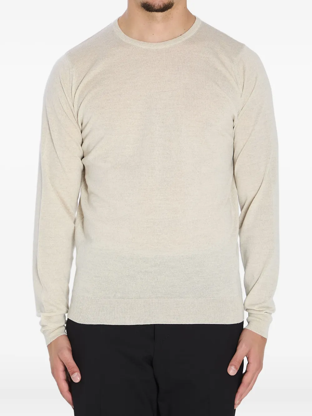 Свитер с круглым вырезом Lundy John Smedley, нейтральный
Свитер с круглым вырезом Lundy John Smedley, нейтральный