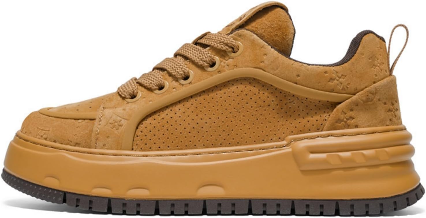 Мужские сникерсы HOUDBDOL с толстой подошвой, повседневные кожаные противоскользящие прогулочные туфли, модные низкие кеды на шнуровке в стиле скейтборда, ретро-стритвир, подходят для школы, свиданий и работы, коричневый
Мужские сникерсы HOUDBDOL с толстой подошвой, повседневные кожаные противоскользящие прогулочные туфли, модные низкие кеды на шнуровке в стиле скейтборда, ретро-стритвир, подходят для школы, свиданий и работы, коричневый