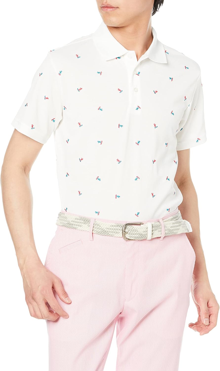 Мужская поло-рубашка с коротким рукавом Jack Bunny 262-2160315 (быстросохнущая, с вышивкой в виде кролика на скейтборде) / Одежда для гольфа, белый
Мужская поло-рубашка с коротким рукавом Jack Bunny 262-2160315 (быстросохнущая, с вышивкой в виде кролика на скейтборде) / Одежда для гольфа, белый