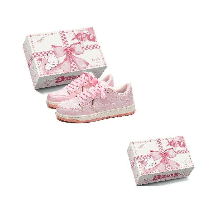 XPQ Прочные легкие и дышащие лоу-топ скейтбордские кроссовки унисекс розовые, цвет Pink
XPQ Прочные легкие и дышащие лоу-топ скейтбордские кроссовки унисекс розовые, цвет Pink