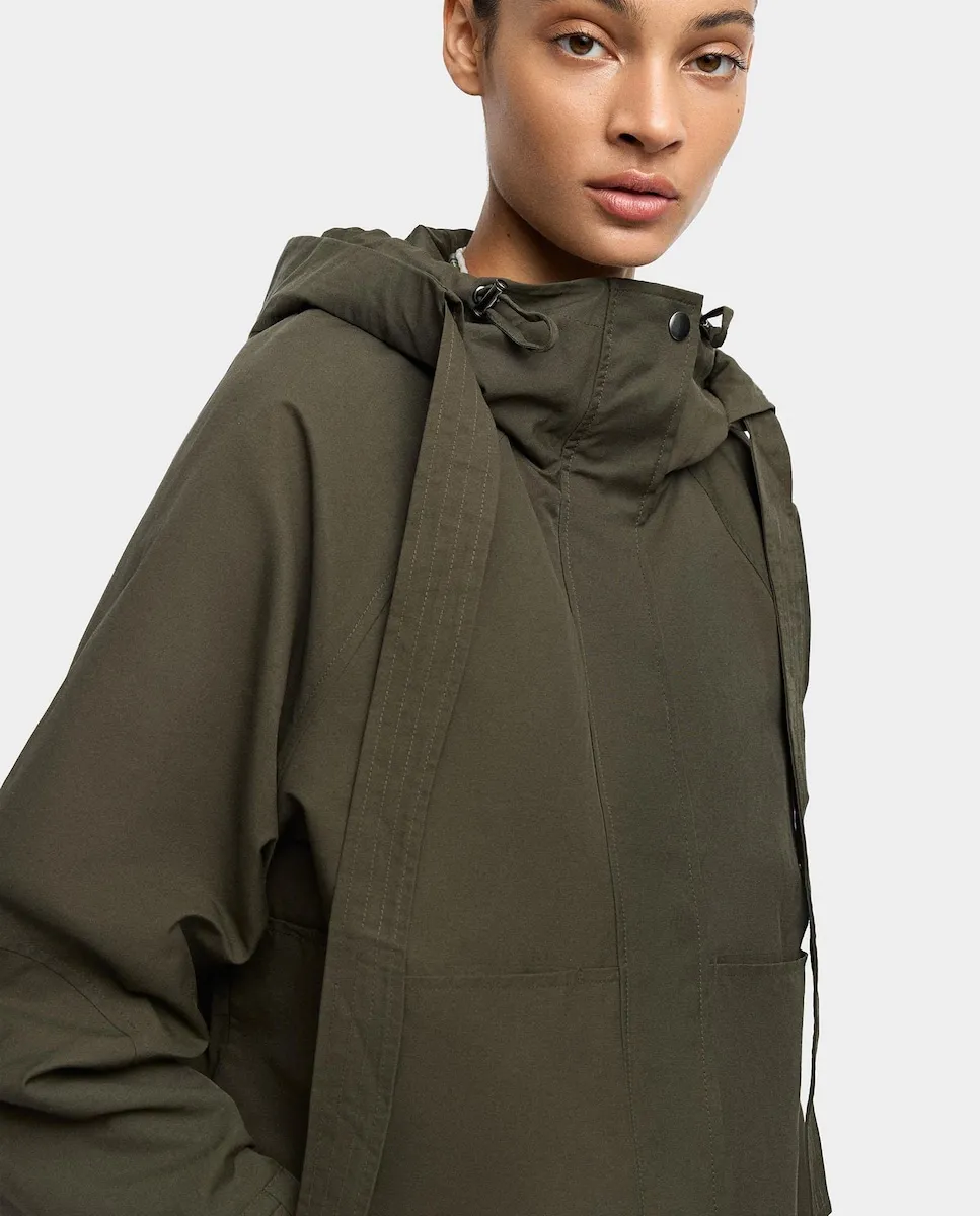 Женская куртка с капюшоном однотонная Parfois, хаки
Женская куртка с капюшоном однотонная Parfois, хаки