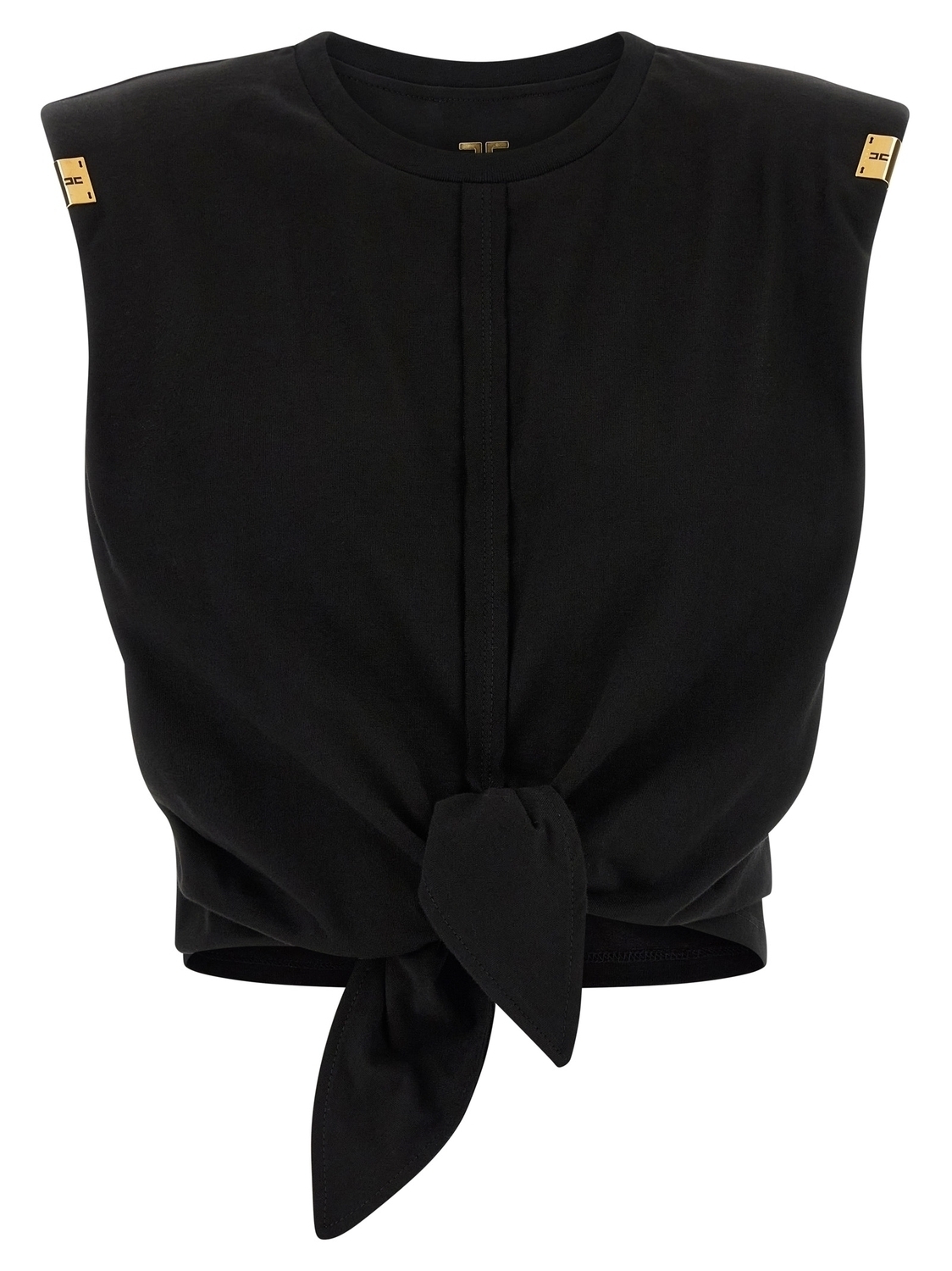 Футболка с узлом Elisabetta Franchi, черный
Футболка с узлом Elisabetta Franchi, черный