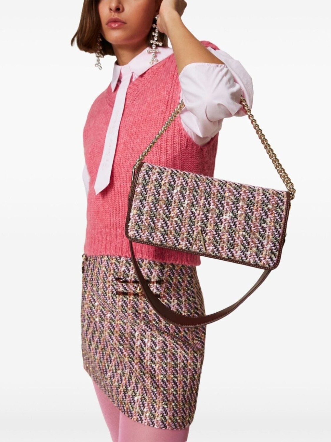 TWINSET сумка через плечо с дизайном букле, розовый
TWINSET сумка через плечо с дизайном букле, розовый