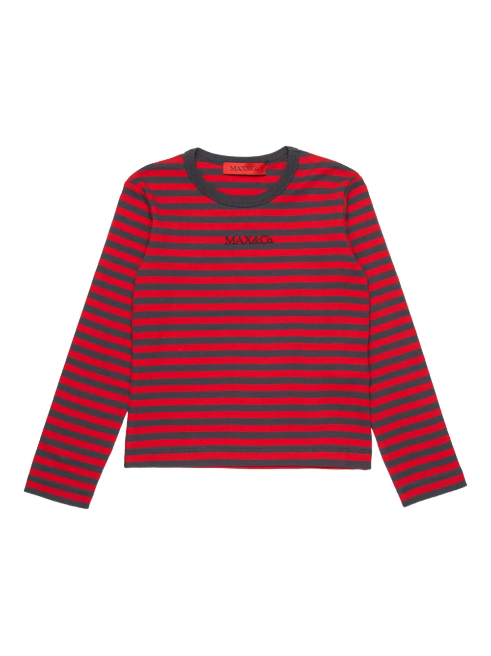 Полосатая футболка с логотипом MAX&Co. Kids, красный
Полосатая футболка с логотипом MAX&Co. Kids, красный
