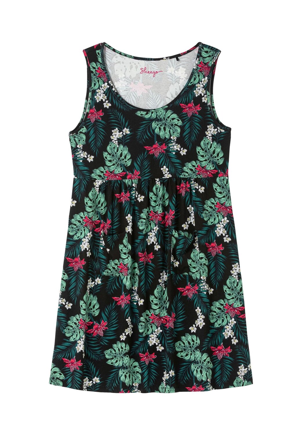 Трикотажное платье без рукавов слегка расклешенного кроя Sheego, цвет Schwarz Gemustert
Трикотажное платье без рукавов слегка расклешенного кроя Sheego, цвет Schwarz Gemustert