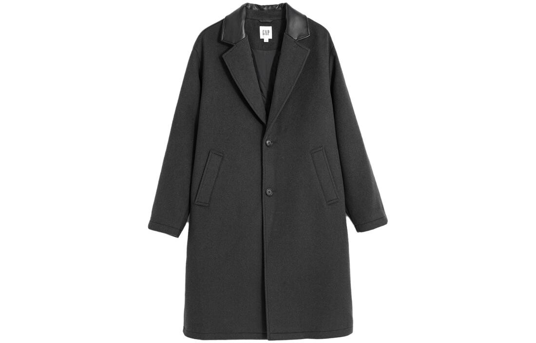 Пальто мужское темно-серое Gap, темно-серый 
Пальто мужское темно-серое Gap, темно-серый