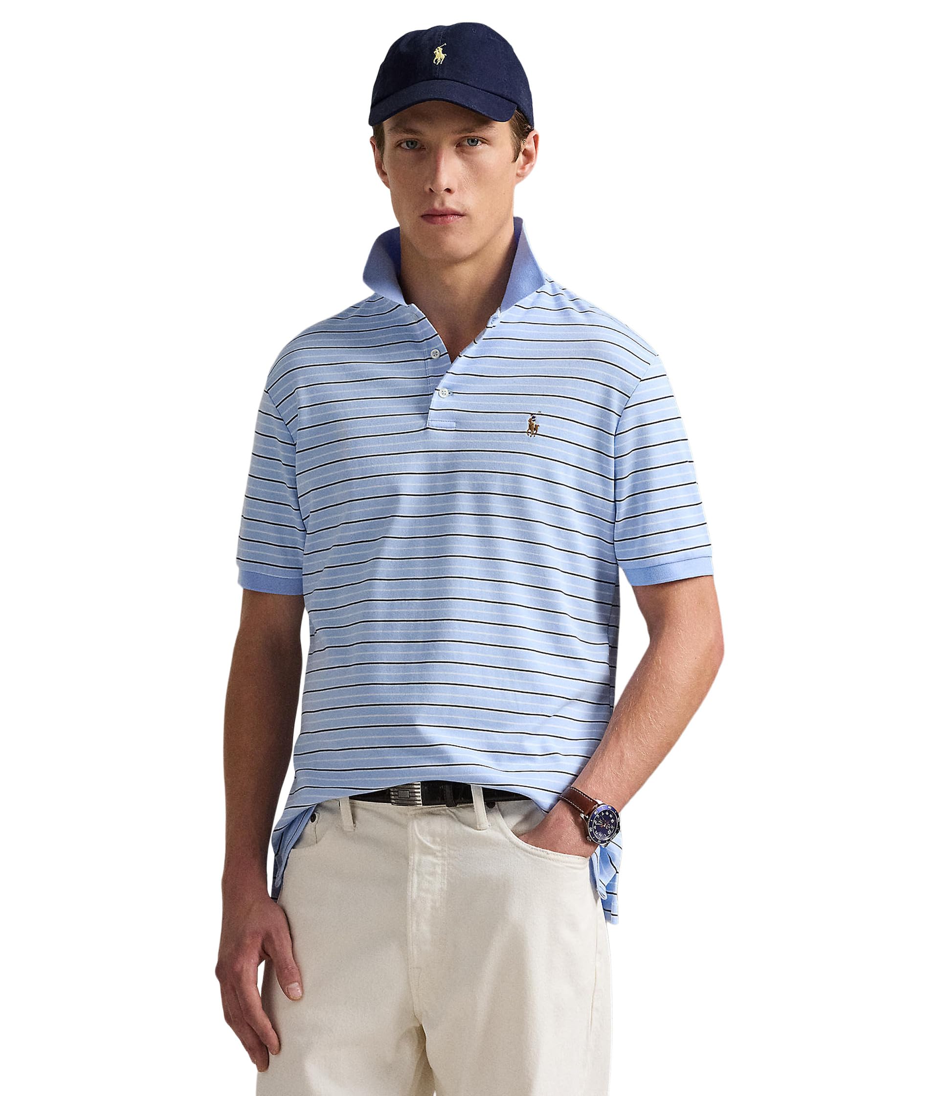 Поло Polo Ralph Lauren Classic Fit Striped Soft Cotton Polo, цвет Office Blue Multi
Поло Polo Ralph Lauren Classic Fit Striped Soft Cotton Polo, цвет Office Blue Multi