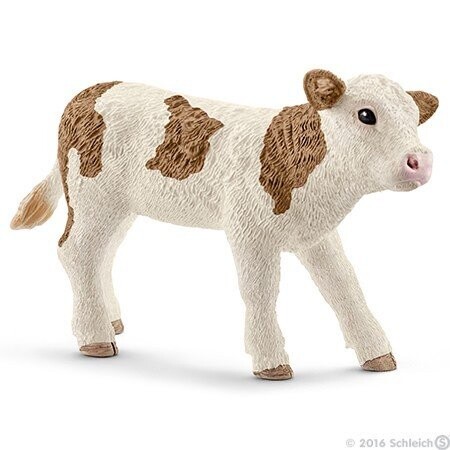 Schleich, статуэтка, симментальский теленок
Schleich, статуэтка, симментальский теленок