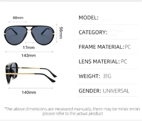 Солнцезащитные очки унисекс с большим лицом, летняя защита от солнца, пылезащитные очки светло-зеленого цвета, металлический солнцезащитный козырек MTZJH, Black
Солнцезащитные очки унисекс с большим лицом, летняя защита от солнца, пылезащитные очки светло-зеленого цвета, металлический солнцезащитный козырек MTZJH, Black