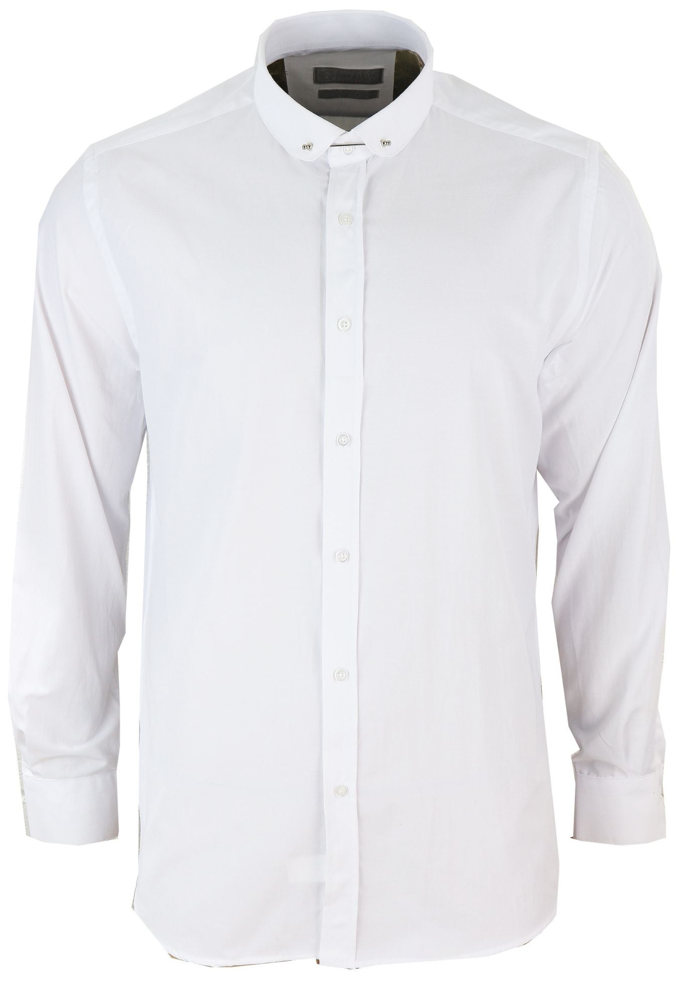 Белая рубашка с клубным воротником и булавкой из поплина TruClothing
Белая рубашка с клубным воротником и булавкой из поплина TruClothing