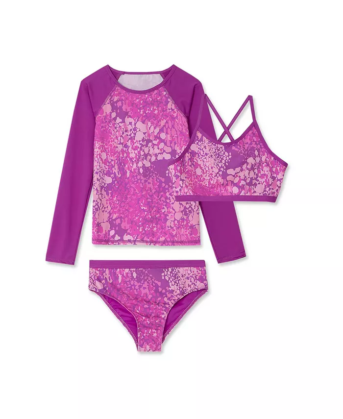 Детский купальный комплект с рашгардом, устойчивым к хлору, для девочек Lands' End, фиолетовый
Детский купальный комплект с рашгардом, устойчивым к хлору, для девочек Lands' End, фиолетовый