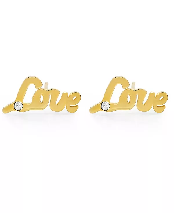 Серьги-Гвоздики Love из нержавеющей стали с покрытием из 18-каратного золота Steeltime, gold-plated
Серьги-Гвоздики Love из нержавеющей стали с покрытием из 18-каратного золота Steeltime, gold-plated