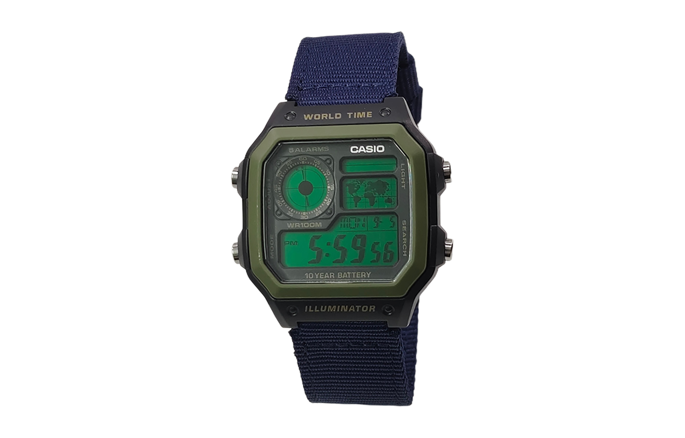 CASIO Кварцевые часы Retrofit Series с ремешком из силикона и холста, мужские, черный циферблат
CASIO Кварцевые часы Retrofit Series с ремешком из силикона и холста, мужские, черный циферблат