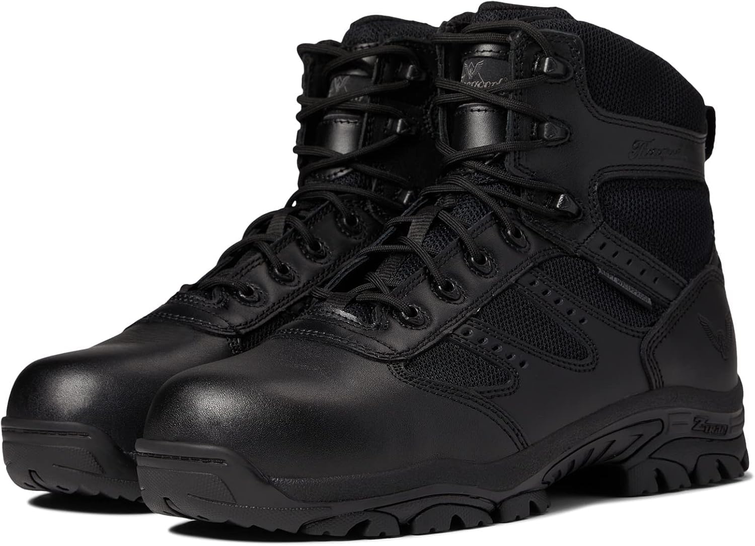 Тактические ботинки Thorogood Deuce 6 с боковой молнией, водонепроницаемые, черные, для мужчин и женщин, с композитным защитным носком, из цельнозерновой кожи и с противоскользящей подошвой; сертификация BBP и EH
Тактические ботинки Thorogood Deuce 6 с боковой молнией, водонепроницаемые, черные, для мужчин и женщин, с композитным защитным носком, из цельнозерновой кожи и с противоскользящей подошвой; сертификация BBP и EH