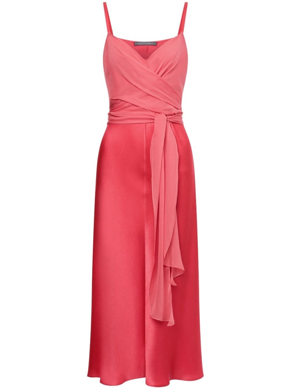 Alberta Ferretti атласное платье с V-образным вырезом, розовый
Alberta Ferretti атласное платье с V-образным вырезом, розовый