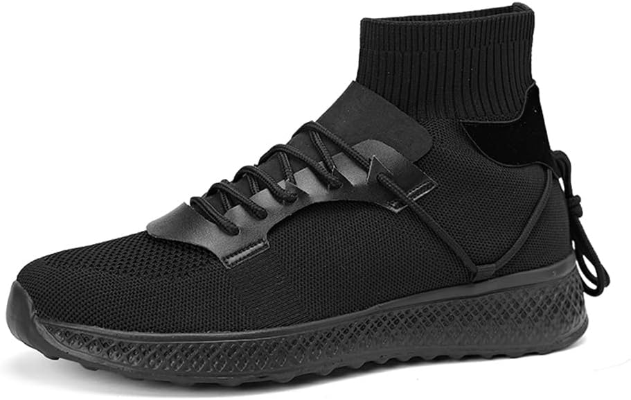 Мужские высокие носочные кроссовки Jakcuz, модные, без шнуровки, для повседневной носки, спортзала, путешествий и прогулок, черный
Мужские высокие носочные кроссовки Jakcuz, модные, без шнуровки, для повседневной носки, спортзала, путешествий и прогулок, черный