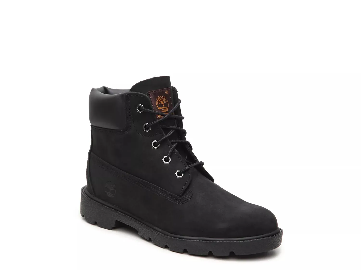 Ботинки Timberland 6 Inch Classic — детские, черные 
Ботинки Timberland 6 Inch Classic — детские, черные