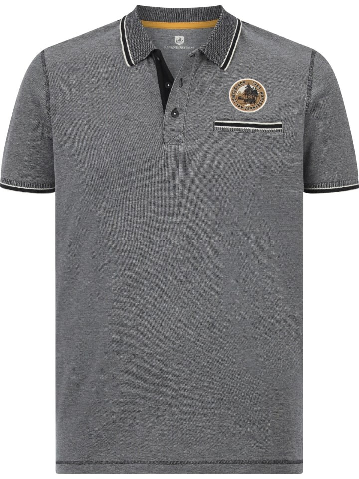 Поло Jan Vanderstorm RIGHER, цвет schwarz melange
Поло Jan Vanderstorm RIGHER, цвет schwarz melange