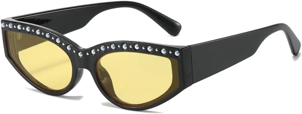 Солнцезащитные очки с защитой от УФ-излучения UV400 | «Кошачий глаз», маленькая оправа | Линзы конфетных цветов | Для женщин и мужчин | Для занятий спортом на открытом воздухе и вождения DSVIGF, Black Yellow
Солнцезащитные очки с защитой от УФ-излучения UV400 | «Кошачий глаз», маленькая оправа | Линзы конфетных цветов | Для женщин и мужчин | Для занятий спортом на открытом воздухе и вождения DSVIGF, Black Yellow