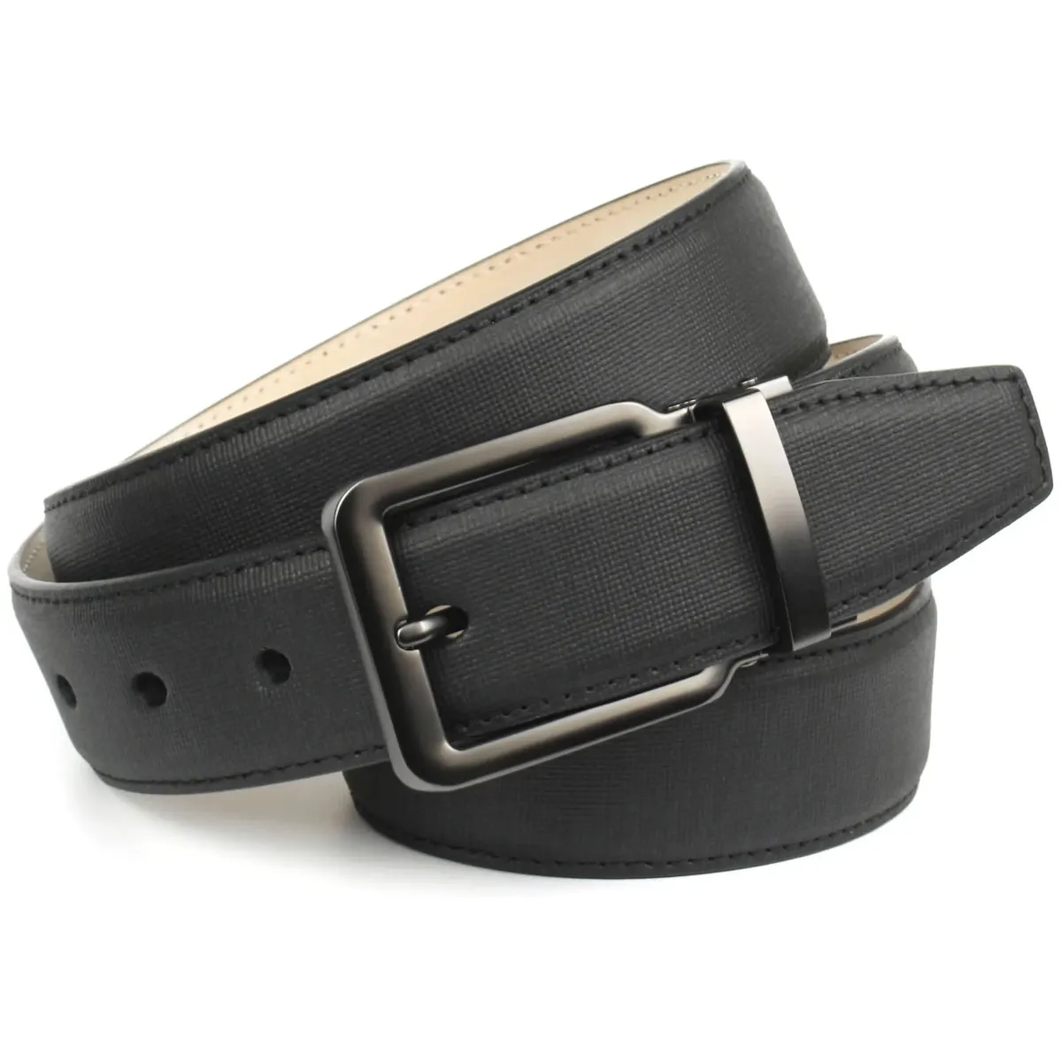 Кожаный ремень Anthoni Crown с рисунком из льняной ткани, неподвластный времени дизайн, черный
Кожаный ремень Anthoni Crown с рисунком из льняной ткани, неподвластный времени дизайн, черный