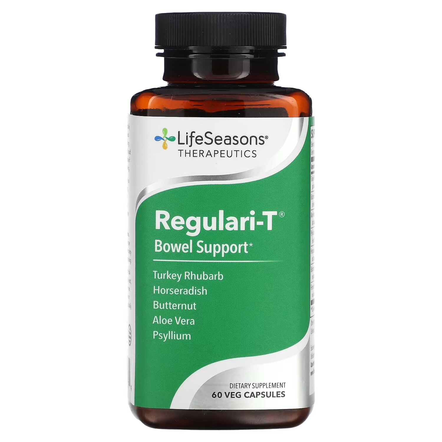 Добавка LifeSeasons Regulari-T Bowel Support, 60 капсул
Добавка LifeSeasons Regulari-T Bowel Support, 60 капсул