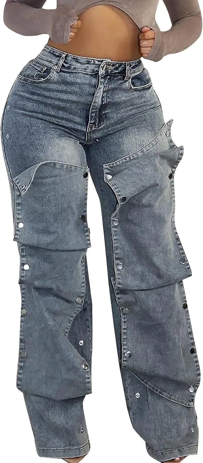 Багги джинсы для женщин High Waist с пачворком Straight Leg Lyaheima
Багги джинсы для женщин High Waist с пачворком Straight Leg Lyaheima