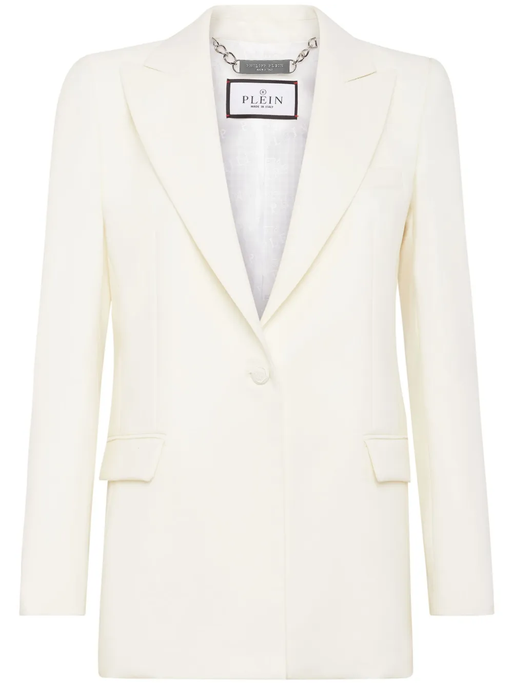 Атласный блейзер с заклепками Philipp Plein, белый
Атласный блейзер с заклепками Philipp Plein, белый