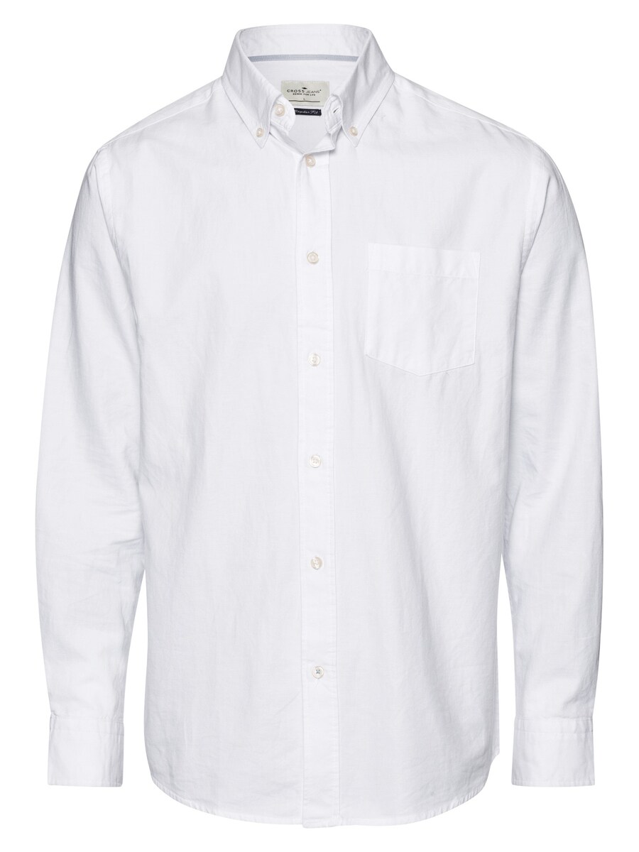 Рубашка на пуговицах классического кроя CROSS JEANS 35451 , White
Рубашка на пуговицах классического кроя CROSS JEANS 35451 , White