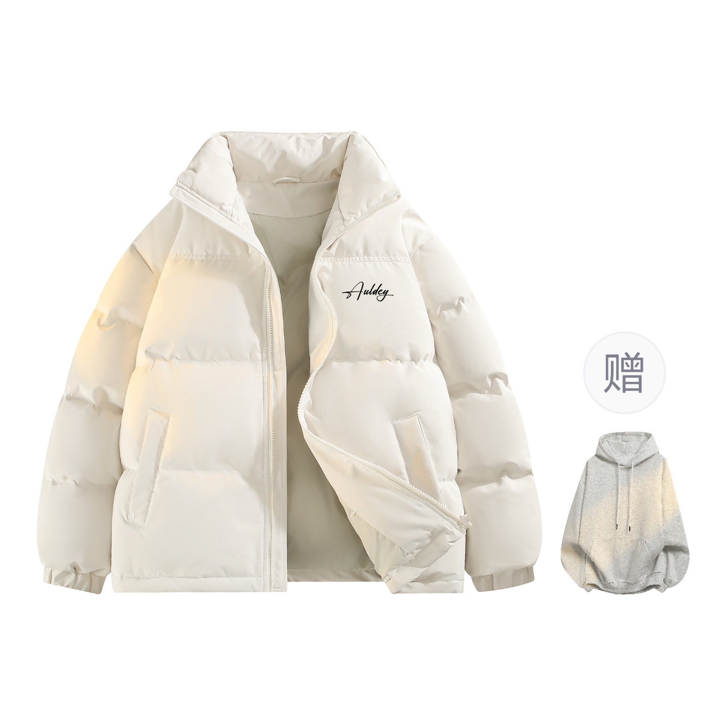 Пуховик Unisex Stand Collar Thickened AULDEY, бежевый (comes with polyester-cotton heavyweight sweatshirt)
Пуховик Unisex Stand Collar Thickened AULDEY, бежевый (comes with polyester-cotton heavyweight sweatshirt)