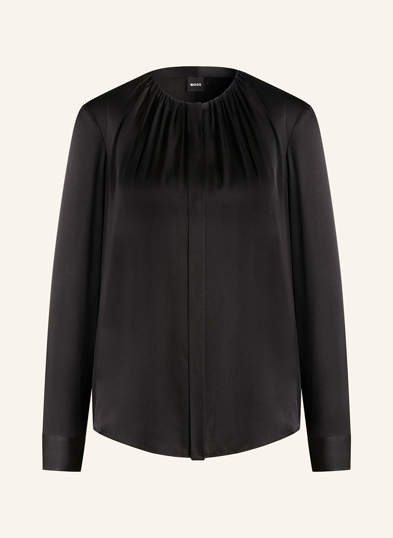 Шелковая блузка банора Boss, черный
Шелковая блузка банора Boss, черный