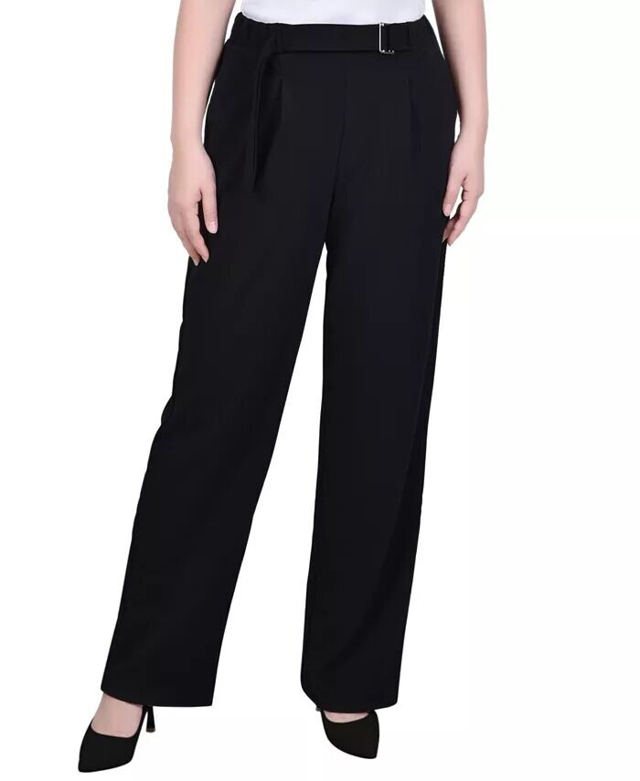 Креповые брюки с аквалангом для миниатюрных размеров с поясом NY Collection, черный
Креповые брюки с аквалангом для миниатюрных размеров с поясом NY Collection, черный