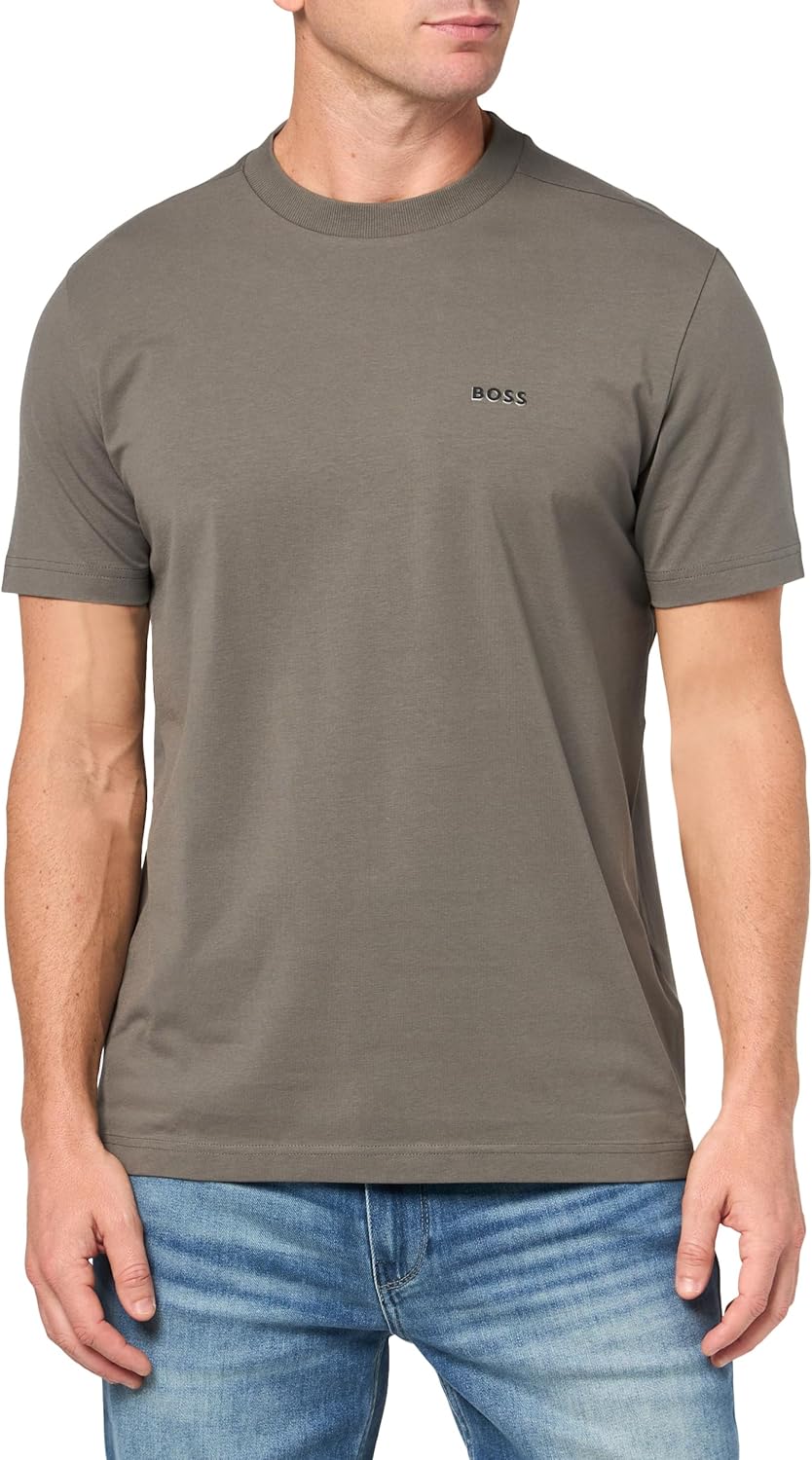 Футболка BOSS Men's Contrast Logo из хлопка и эластичного хлопка, Moonrock Grey, Серый, Футболка BOSS Men's Contrast Logo из хлопка и эластичного хлопка, Moonrock Grey
Футболка BOSS Men's Contrast Logo из хлопка и эластичного хлопка, Moonrock Grey, Серый, Футболка BOSS Men's Contrast Logo из хлопка и эластичного хлопка, Moonrock Grey