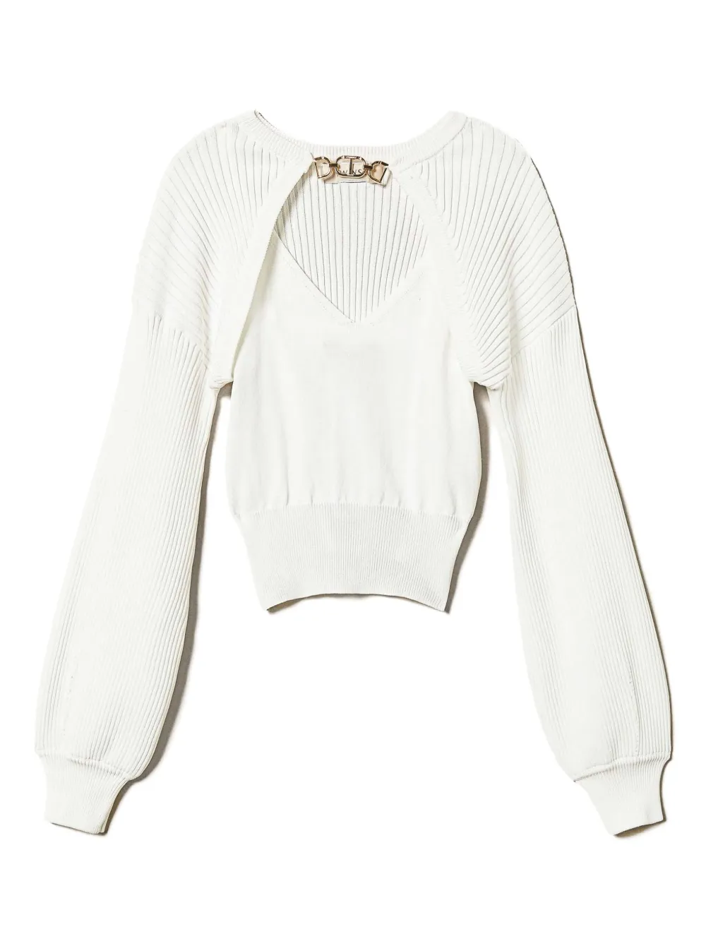 Комплект со свитером TWINSET Kids, белый
Комплект со свитером TWINSET Kids, белый