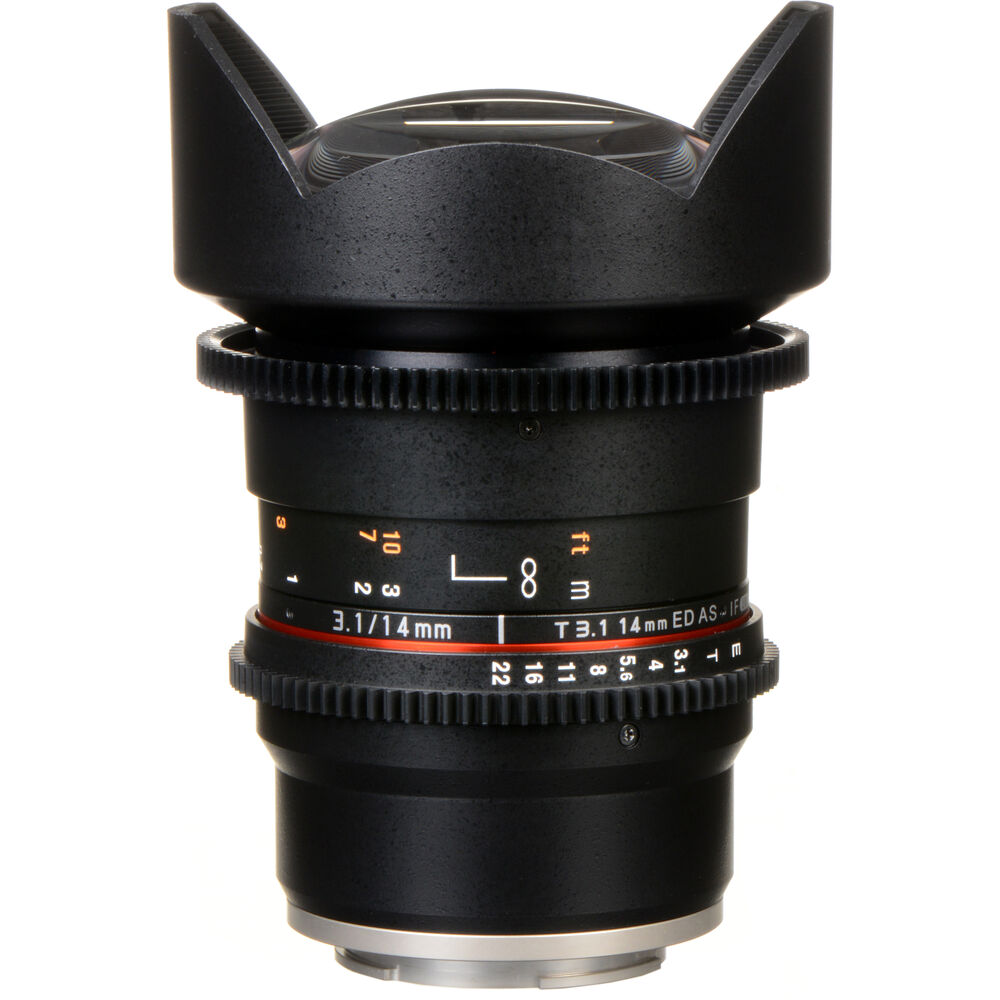 Объектив Rokinon 14mm T3.1 Cine DS для крепления Sony E-Mount
Объектив Rokinon 14mm T3.1 Cine DS для крепления Sony E-Mount
