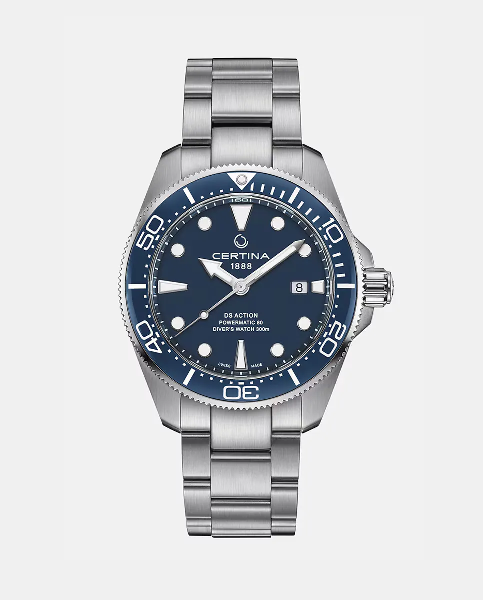 DS ACTION DIVER Автоматические мужские часы C0326071104100 из стали Certina, серебряный
DS ACTION DIVER Автоматические мужские часы C0326071104100 из стали Certina, серебряный