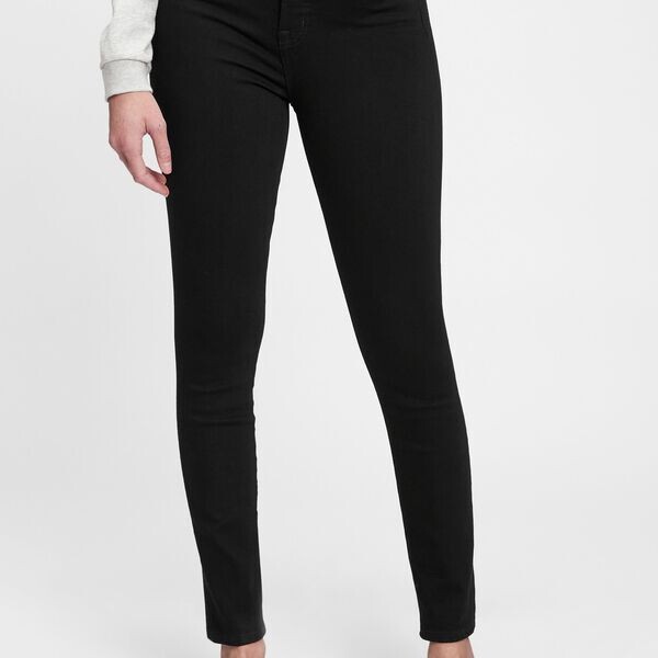 Джинсы скинни с высокой талией Gap, черный
Джинсы скинни с высокой талией Gap, черный