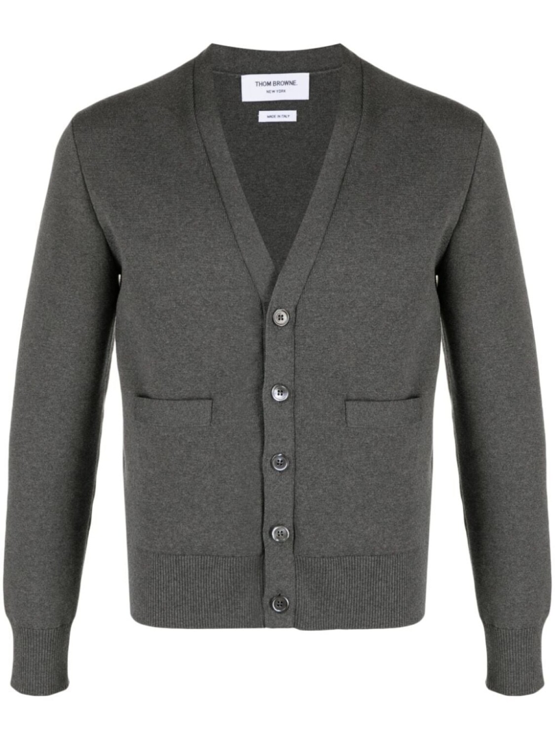 Thom Browne кардиган с V-образным вырезом, серый
Thom Browne кардиган с V-образным вырезом, серый