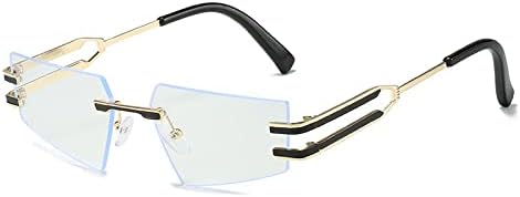 Женские солнцезащитные очки без оправы из сплава с градиентным переходом цвета, мужские солнцезащитные очки неправильной формы с защитой от УФ-излучения UV400 MTZJH, 3
Женские солнцезащитные очки без оправы из сплава с градиентным переходом цвета, мужские солнцезащитные очки неправильной формы с защитой от УФ-излучения UV400 MTZJH, 3