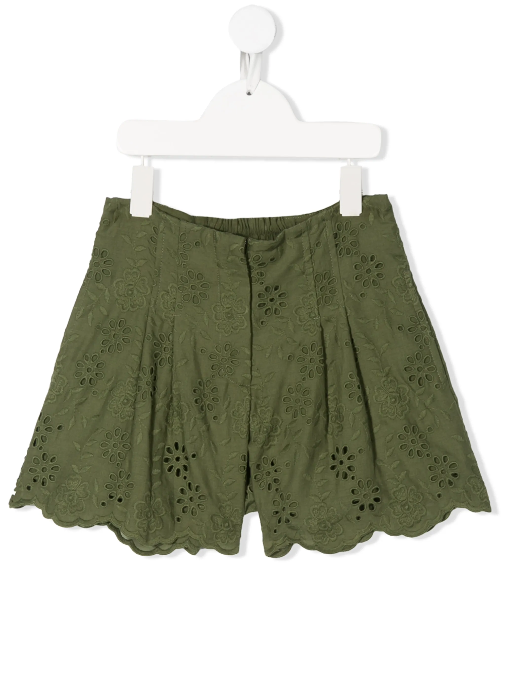 Шорты с английской вышивкой Monnalisa, зеленый
Шорты с английской вышивкой Monnalisa, зеленый