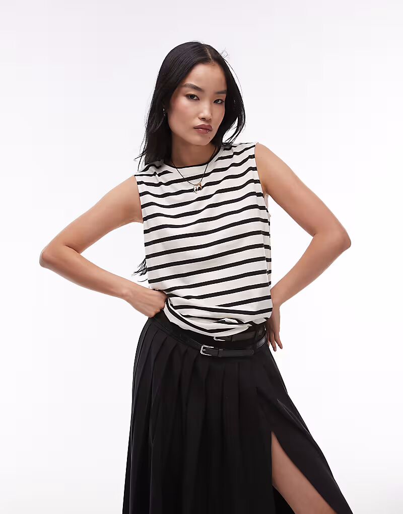 Футболка ARKET из джерси с короткими рукавами в полоску темно-синего и белого цвета
Футболка ARKET из джерси с короткими рукавами в полоску темно-синего и белого цвета