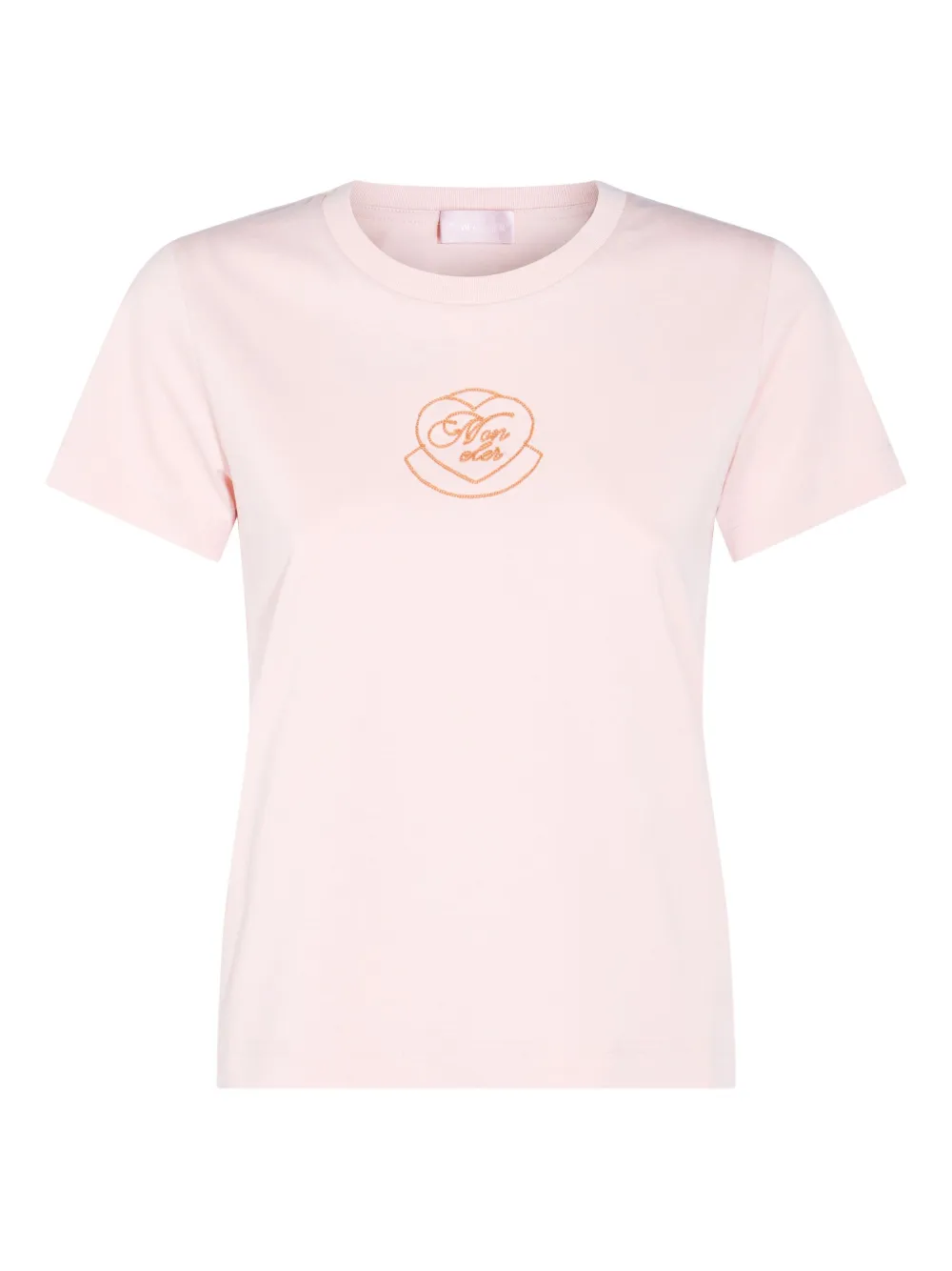 Футболка с вышитым логотипом в виде сердца MONCLER, розовый
Футболка с вышитым логотипом в виде сердца MONCLER, розовый